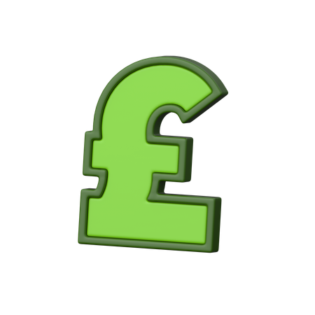 Der Benutzer kann entsprechend in Pfund bezahlen.  3D Icon