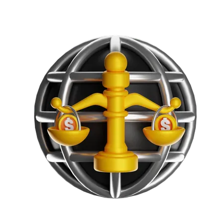 Derecho financiero 3D Icon