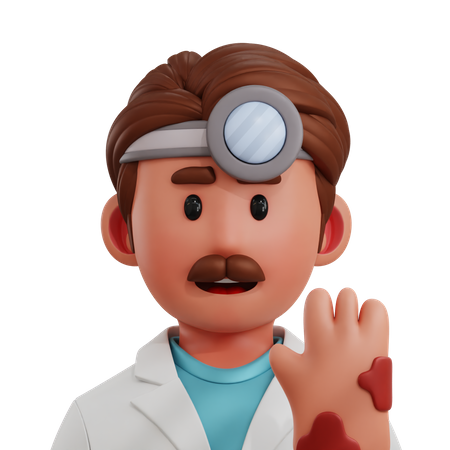 Dermatólogo  3D Icon