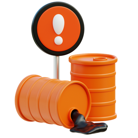 Derramamento de óleo  3D Icon