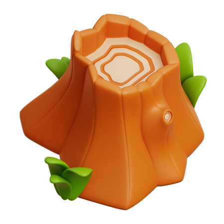 Derrubada de árvores  3D Icon