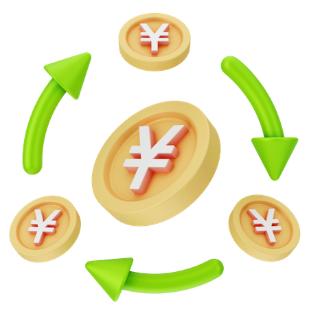 Des flux de trésorerie  3D Icon