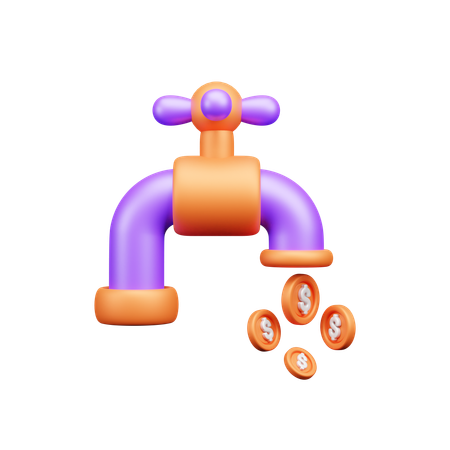 Des flux de trésorerie  3D Icon