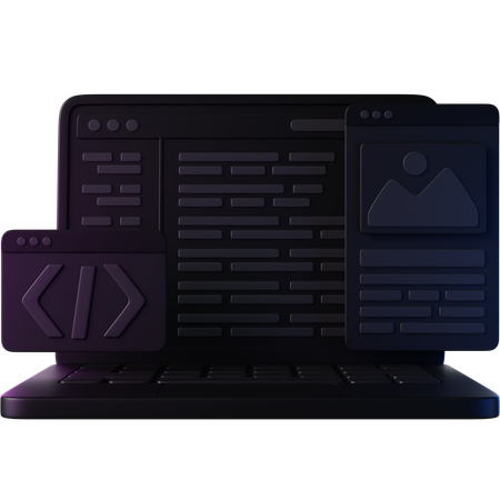 Desarrollo de software  3D Icon