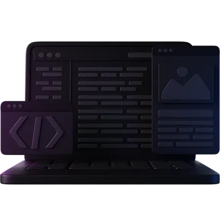 Desarrollo de software  3D Icon