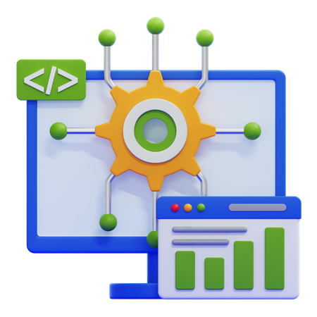 Desarrollo de software  3D Icon