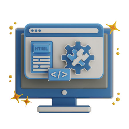 Desarrollo de software  3D Icon