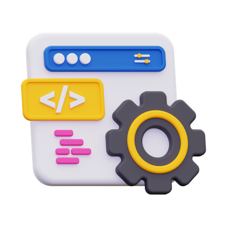 Desarrollo de software  3D Icon