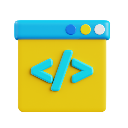 Desarrollo web  3D Icon