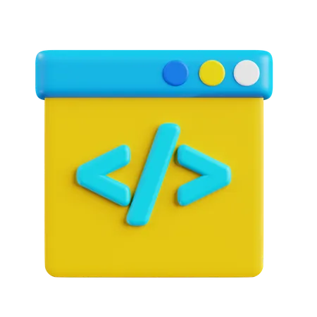 Desarrollo web  3D Icon