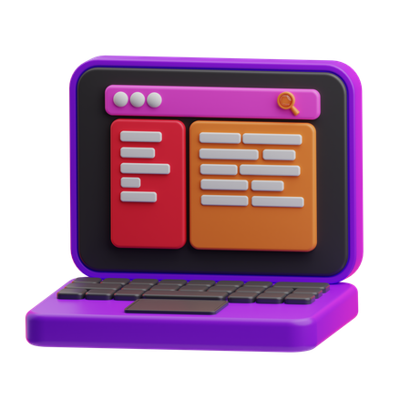 Desarrollo web  3D Icon