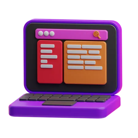 Desarrollo web  3D Icon