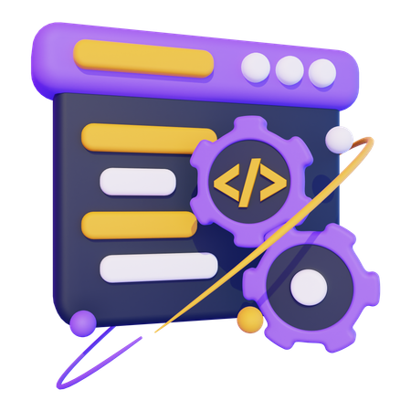 Desarrollo web  3D Icon