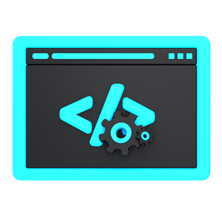 Desarrollo web  3D Icon