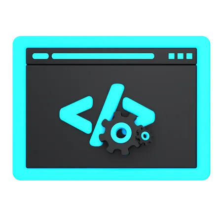 Desarrollo web  3D Icon