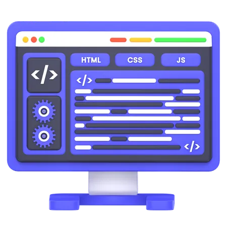 Desarrollo web  3D Icon