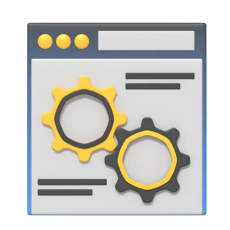 Desarrollo web  3D Icon