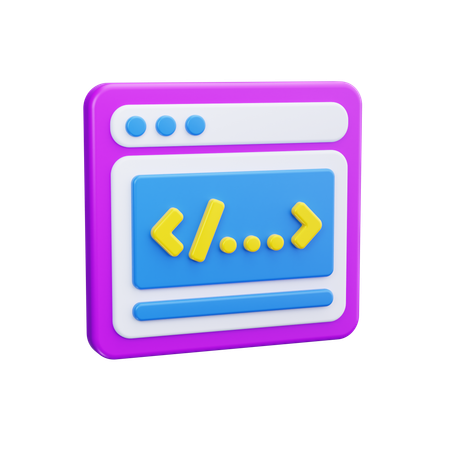 Desarrollo web  3D Icon