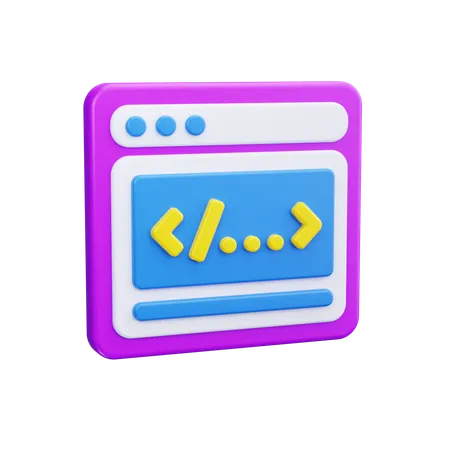 Desarrollo web  3D Icon