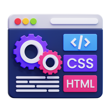 Desarrollo web  3D Icon