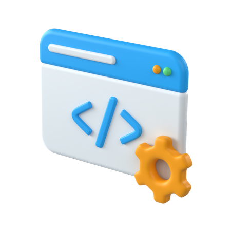 Desarrollo web  3D Icon