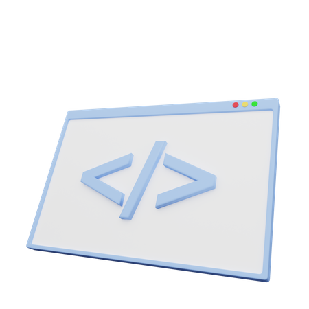 Desarrollo web  3D Illustration