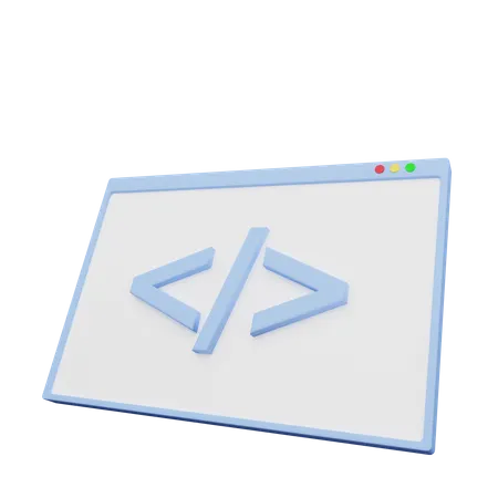 Desarrollo web  3D Illustration