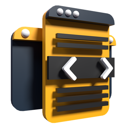 Desarrollo web  3D Illustration