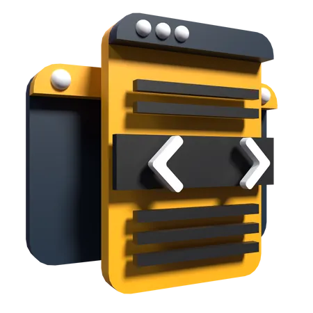Desarrollo web  3D Illustration