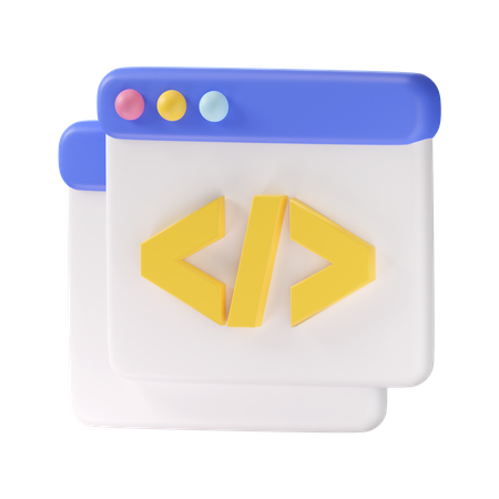Desarrollo web  3D Icon