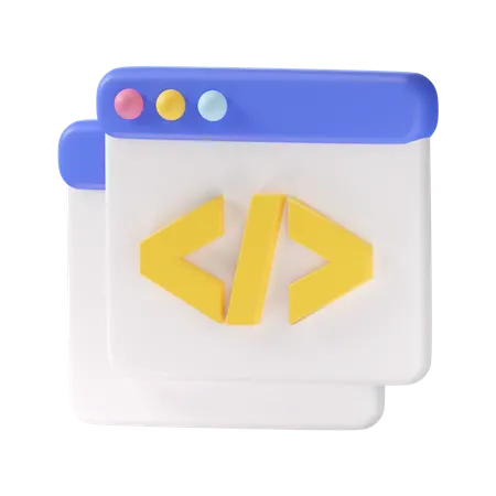 Desarrollo web  3D Icon