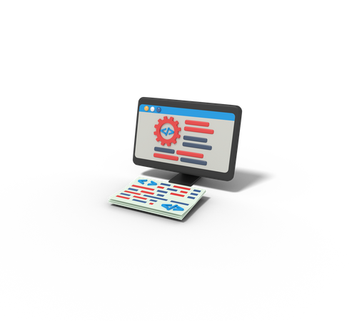 Desarrollo web  3D Icon