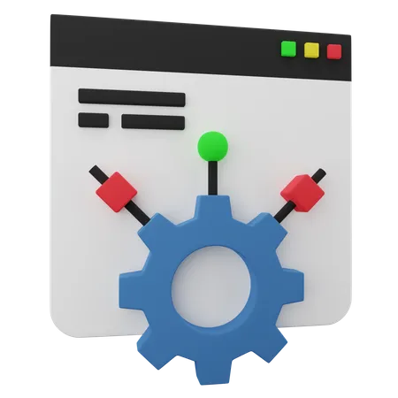 Desarrollo web  3D Icon