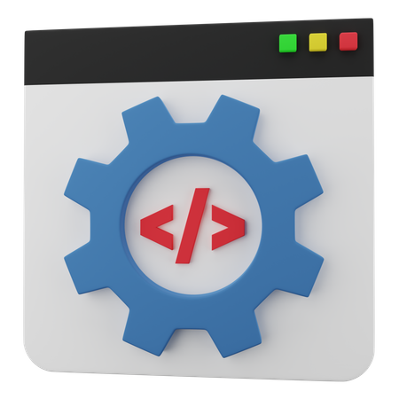 Desarrollo web  3D Icon