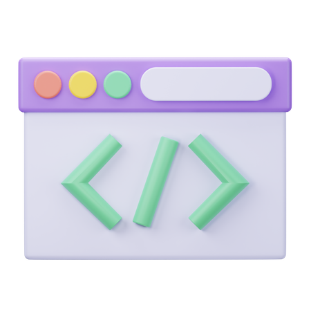 Desarrollo web  3D Icon