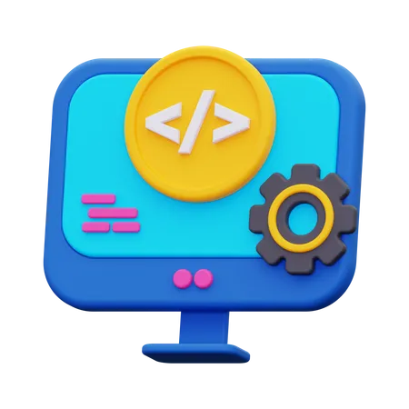 Desarrollo web  3D Icon