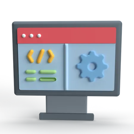 Desarrollo web  3D Icon