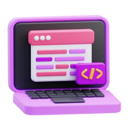 Desarrollo web  3D Icon