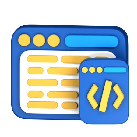 Desarrollo web  3D Icon