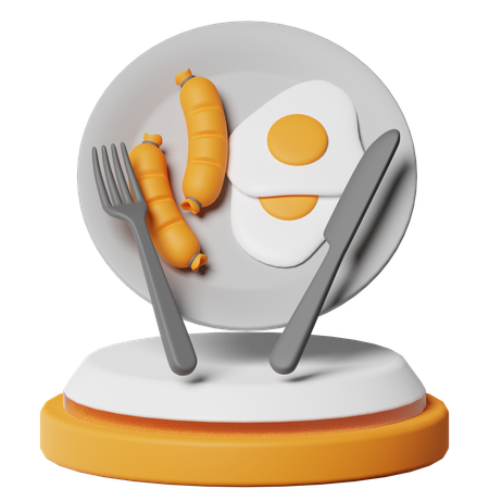 Desayuno  3D Icon