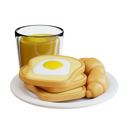 Desayuno  3D Icon