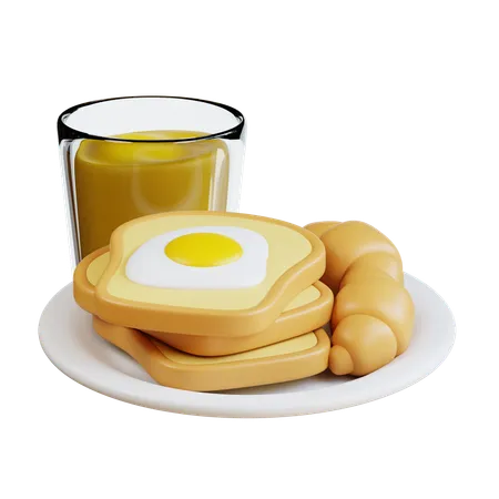 Desayuno  3D Icon