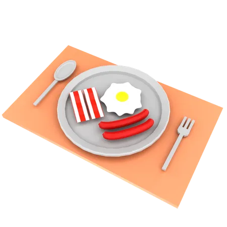 Desayuno  3D Icon