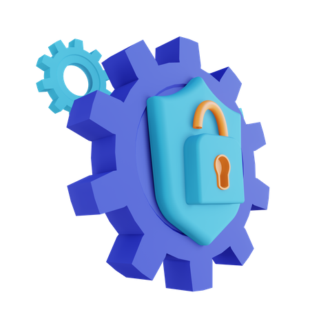 Desbloquear equipo de seguridad  3D Icon