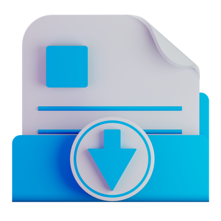 Descarga de archivos  3D Icon