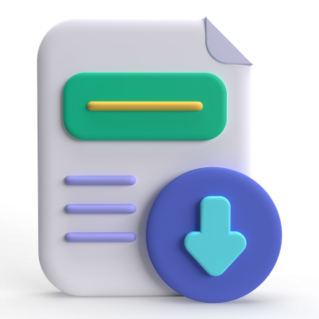 Descarga de archivos  3D Icon