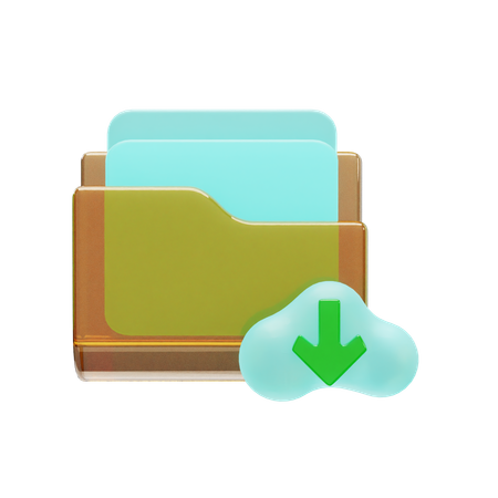 Descarga de carpeta  3D Icon