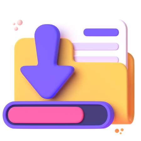 Descarga de carpeta  3D Icon