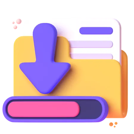 Descarga de carpeta  3D Icon