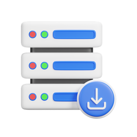Descarga del servidor  3D Icon